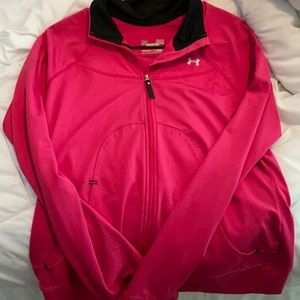Pink under armour jacket
